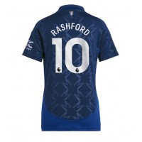 Camiseta Manchester United Marcus Rashford #10 Visitante Equipación para mujer 2024-25 manga corta